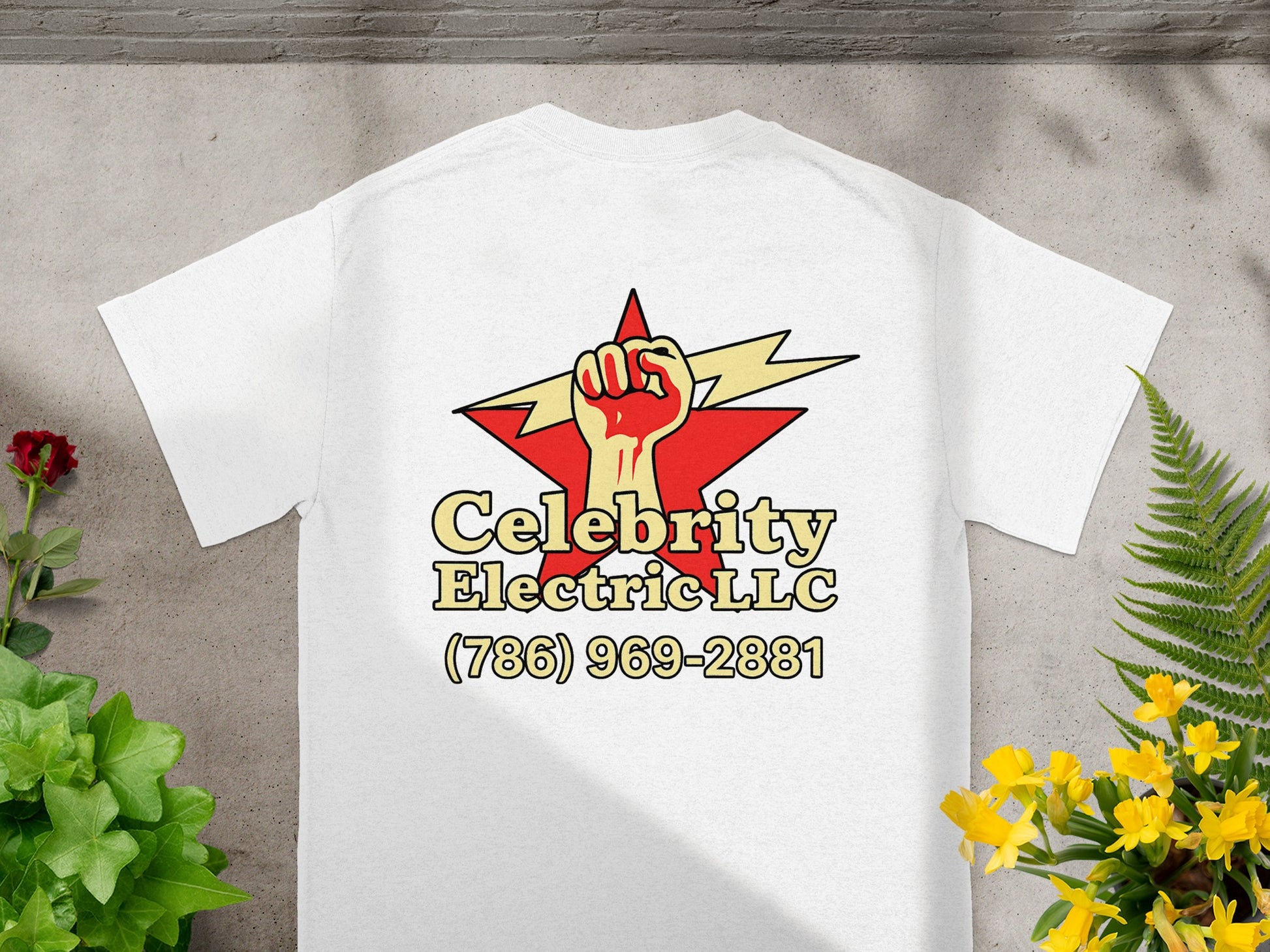 Celebrity Electric LLC white T-shirt product type
