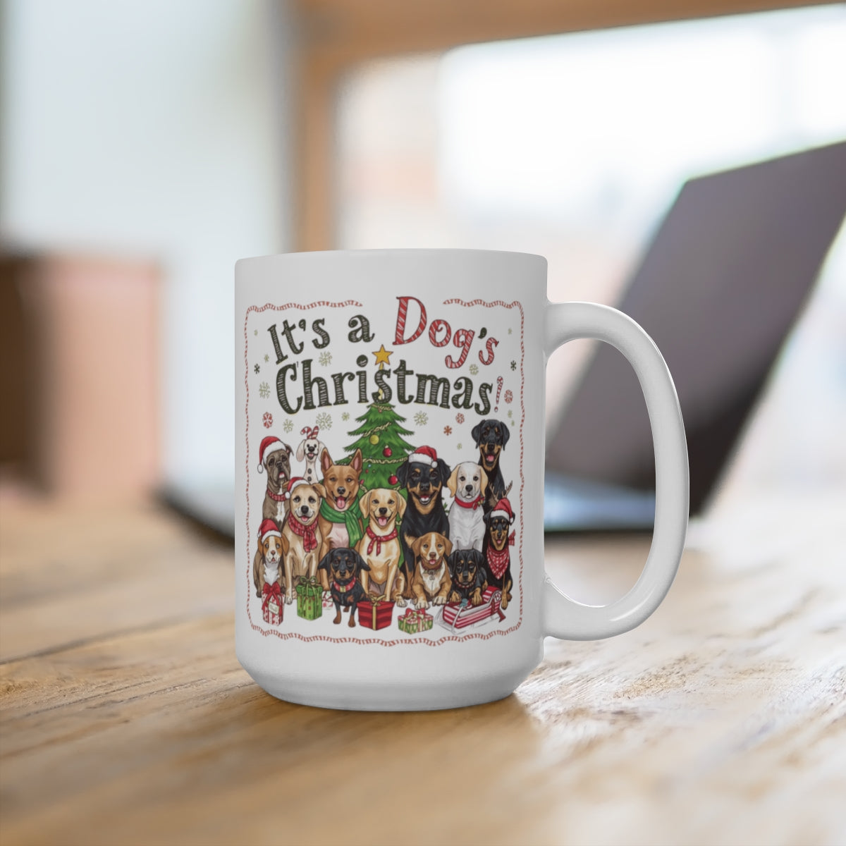 It's a Dog's Christmas Festive Coffee Mug Holiday Gift