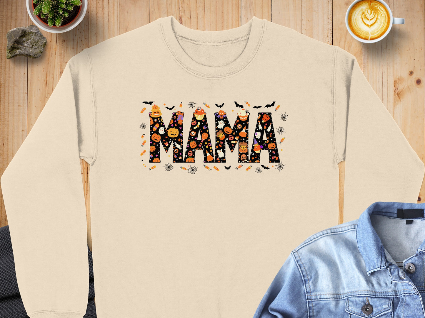 Mama Halloween Themed Cozy Sweatshirt product