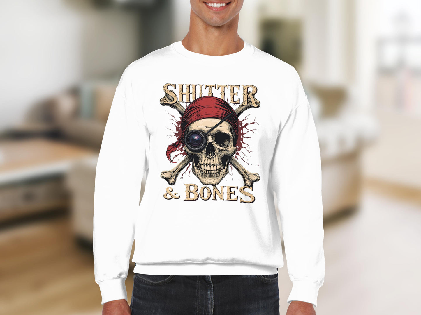 Shutter and Bones Pirate Skull Graphic Crewneck product