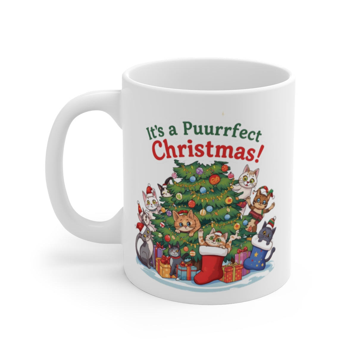 It's a Puurrfect Christmas Cat Mug