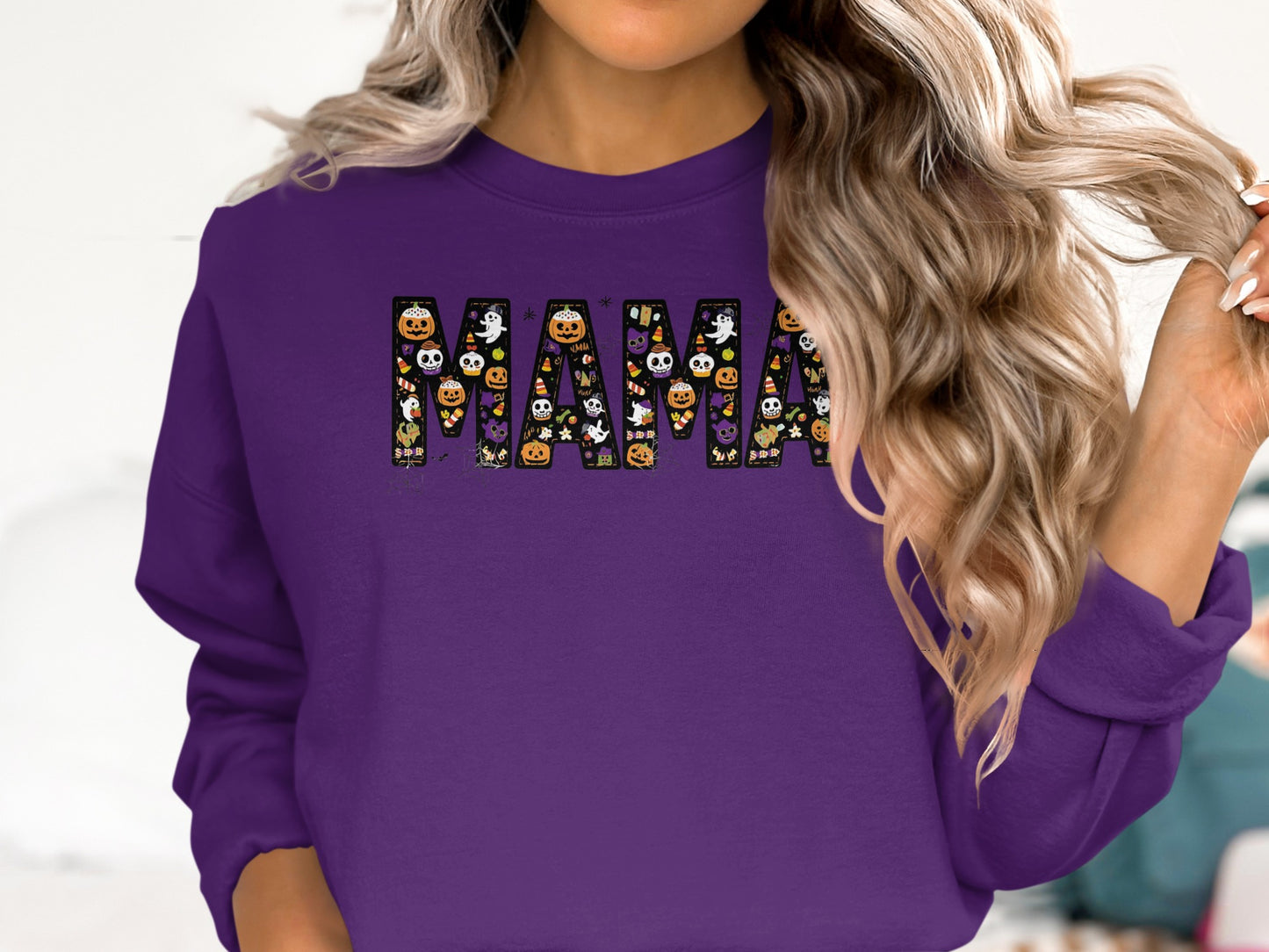 Mama Halloween Themed Graphic Sweatshirt product