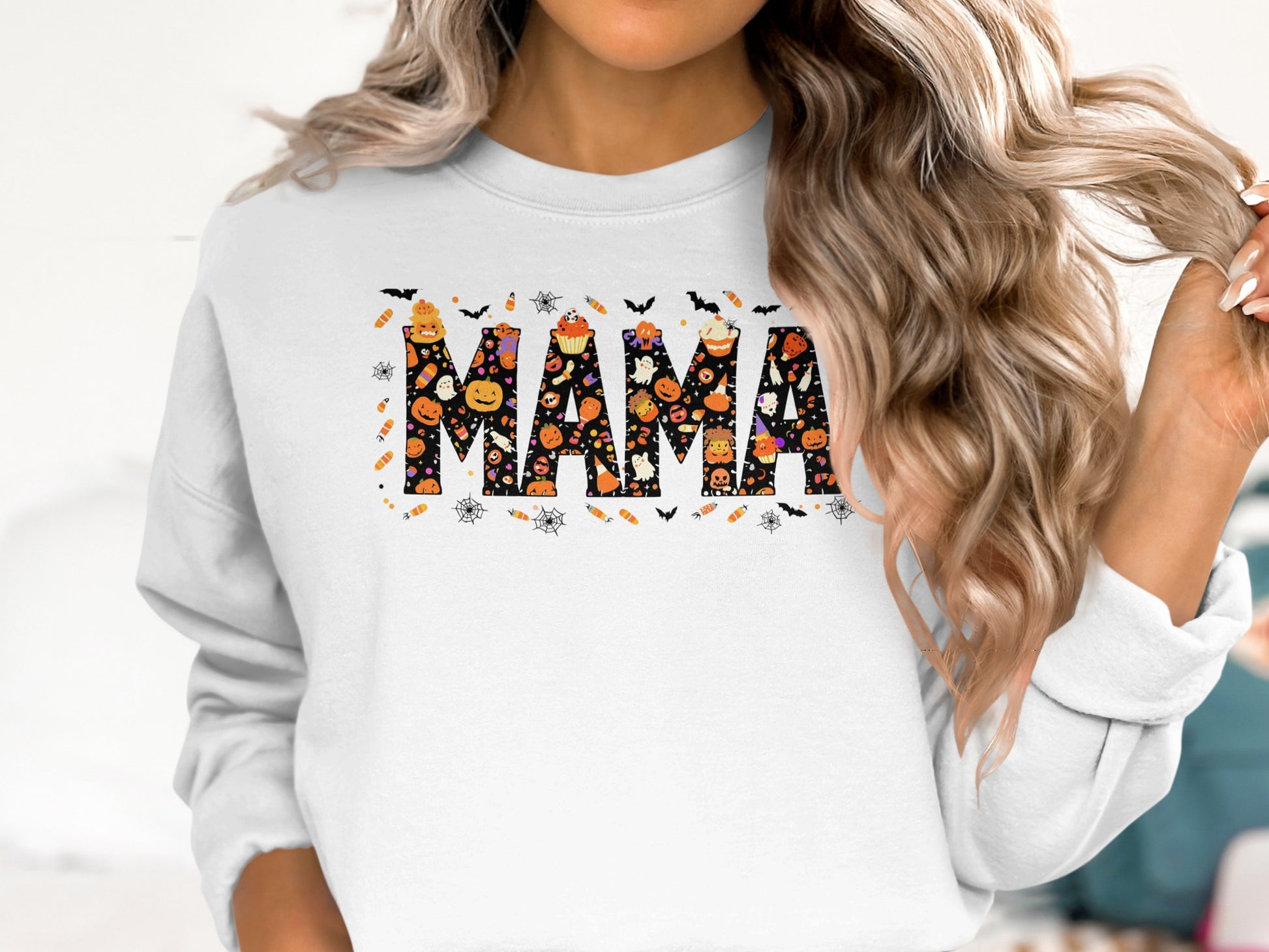 Festive Halloween MAMA Print Women's Sweatshirt product type