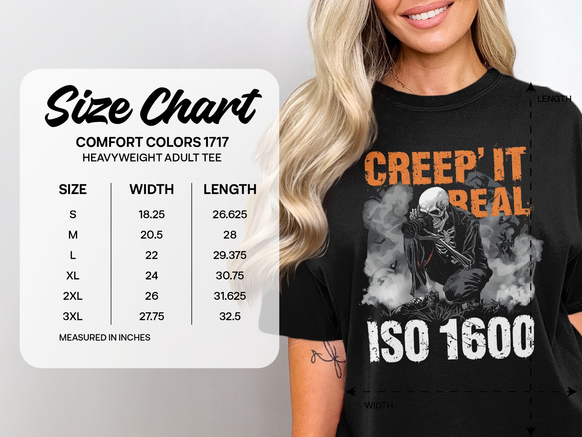 Creep It Real ISO 1600 Heavyweight Adult Tee product type