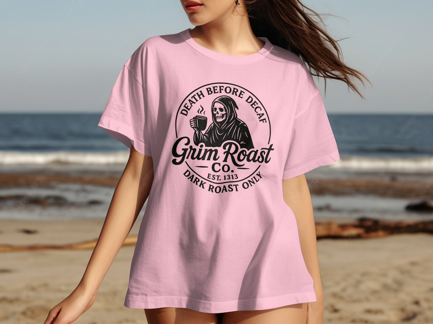 Death Before Decaf Grim Roast Dark Roast Only product type