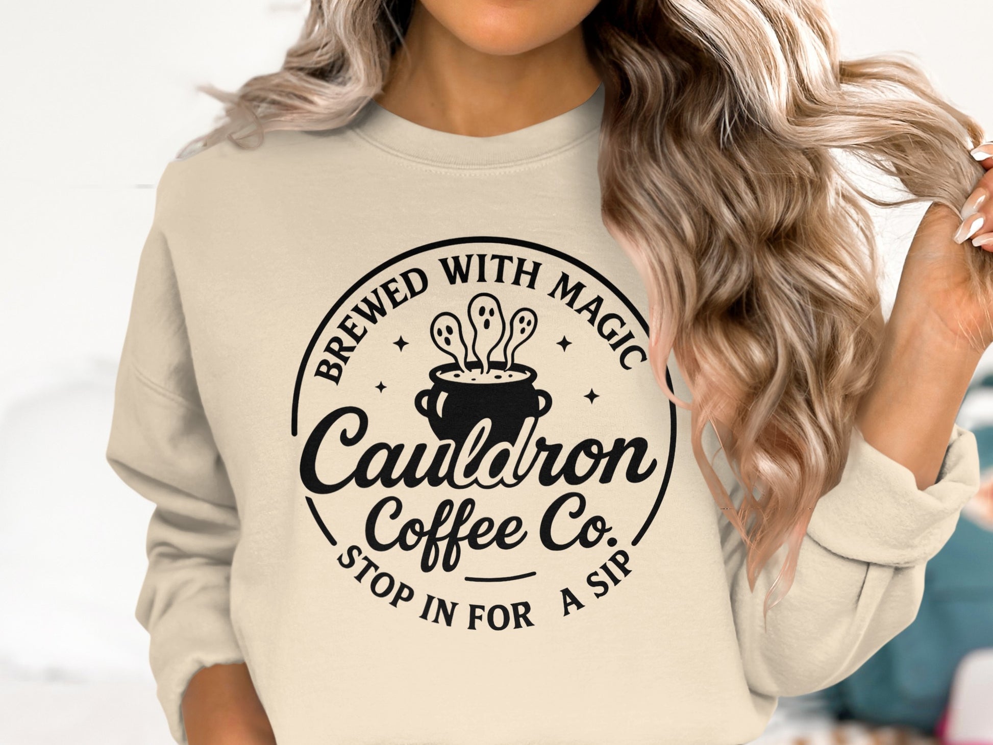 Brewed With Magic Cauldron Coffee Co Sweatshirt product