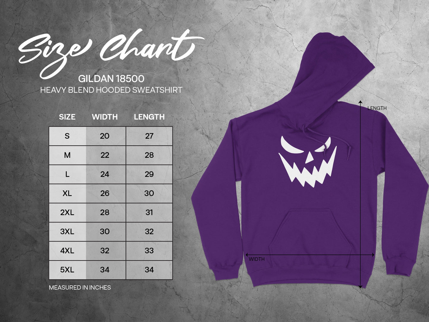 Purple Hoodie with Spooky Face Design Sweatshirt product