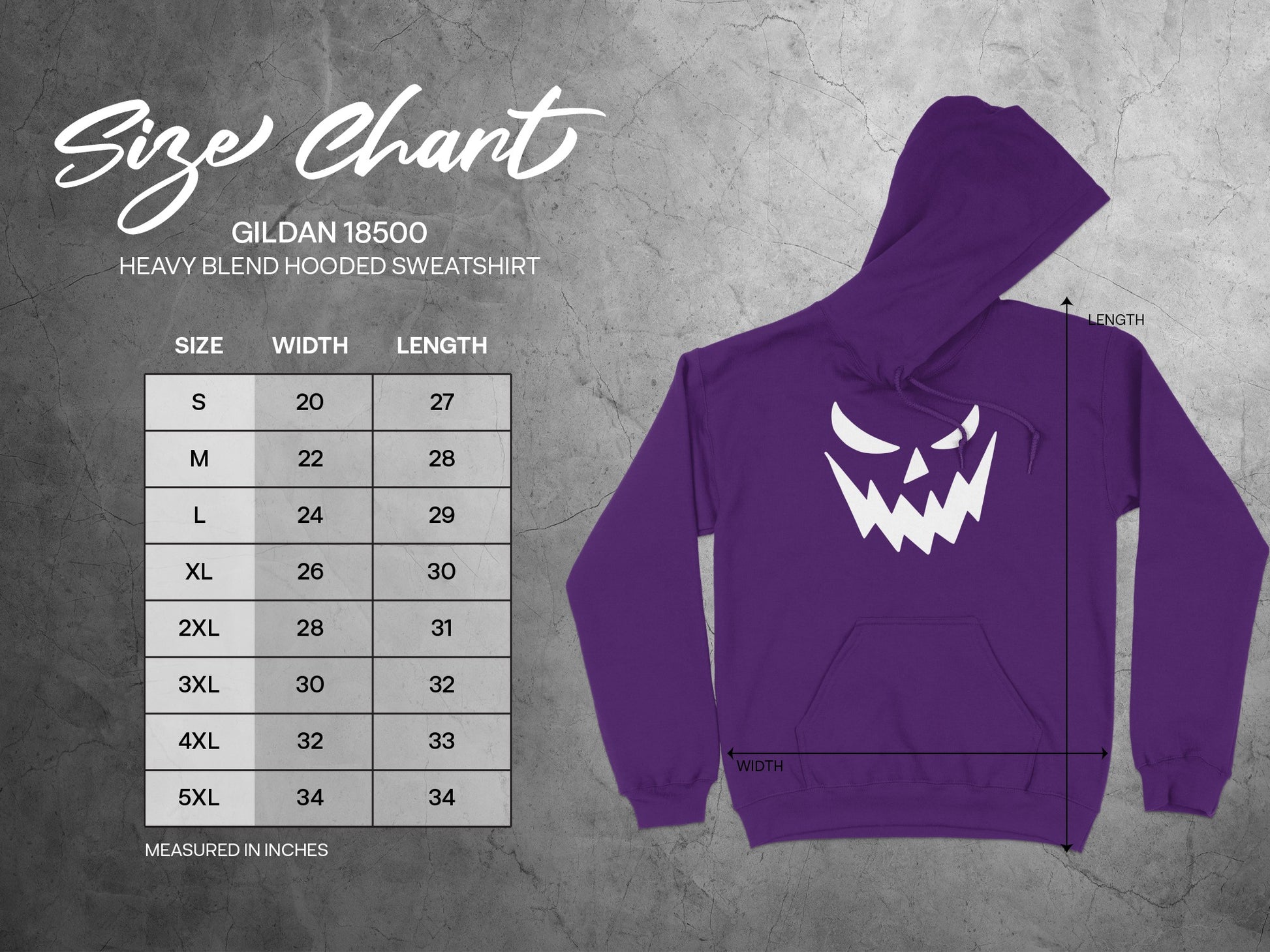 Purple Hoodie with Spooky Face Design Sweatshirt product