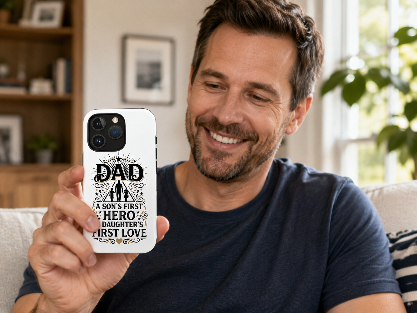 A Son's Hero, A Daughter's First Love – Dad Phone Case