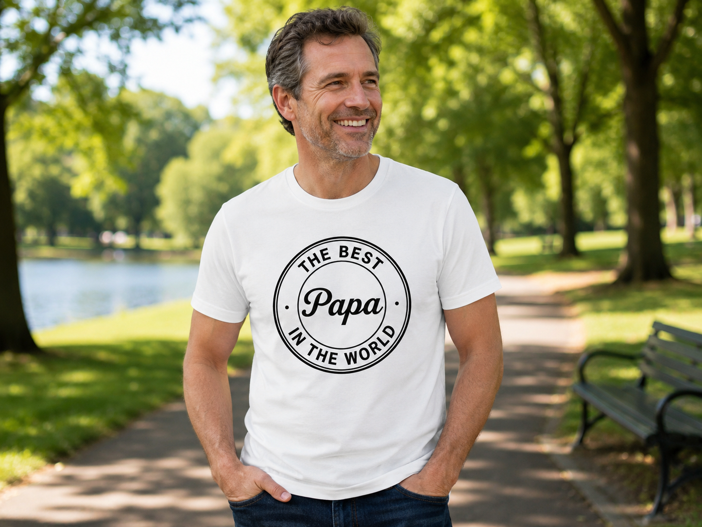 World's Best Papa Emblem T-Shirt | Father's Day Gift