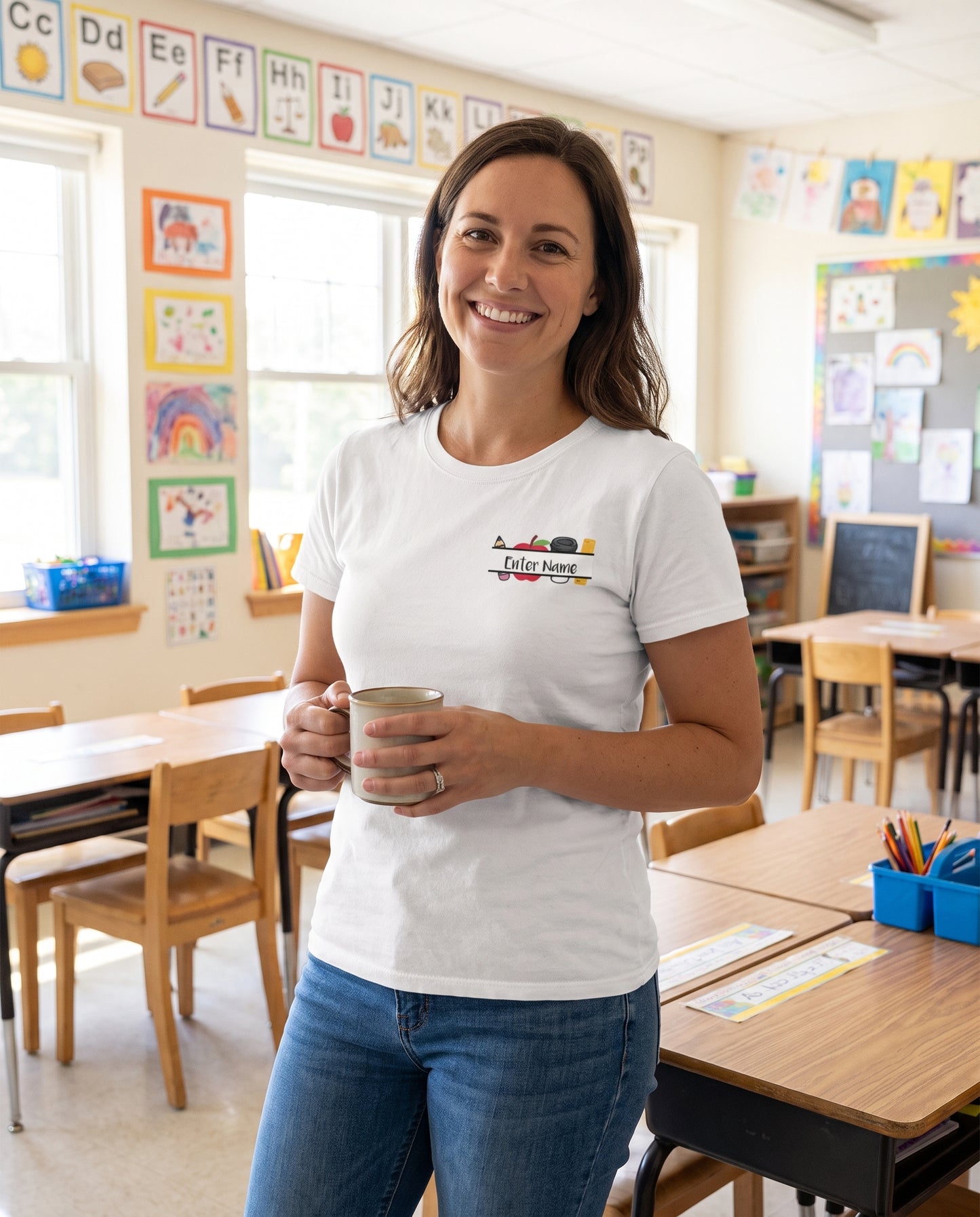 Personalized Student Behind Me Teacher Shirt lifestyle photo