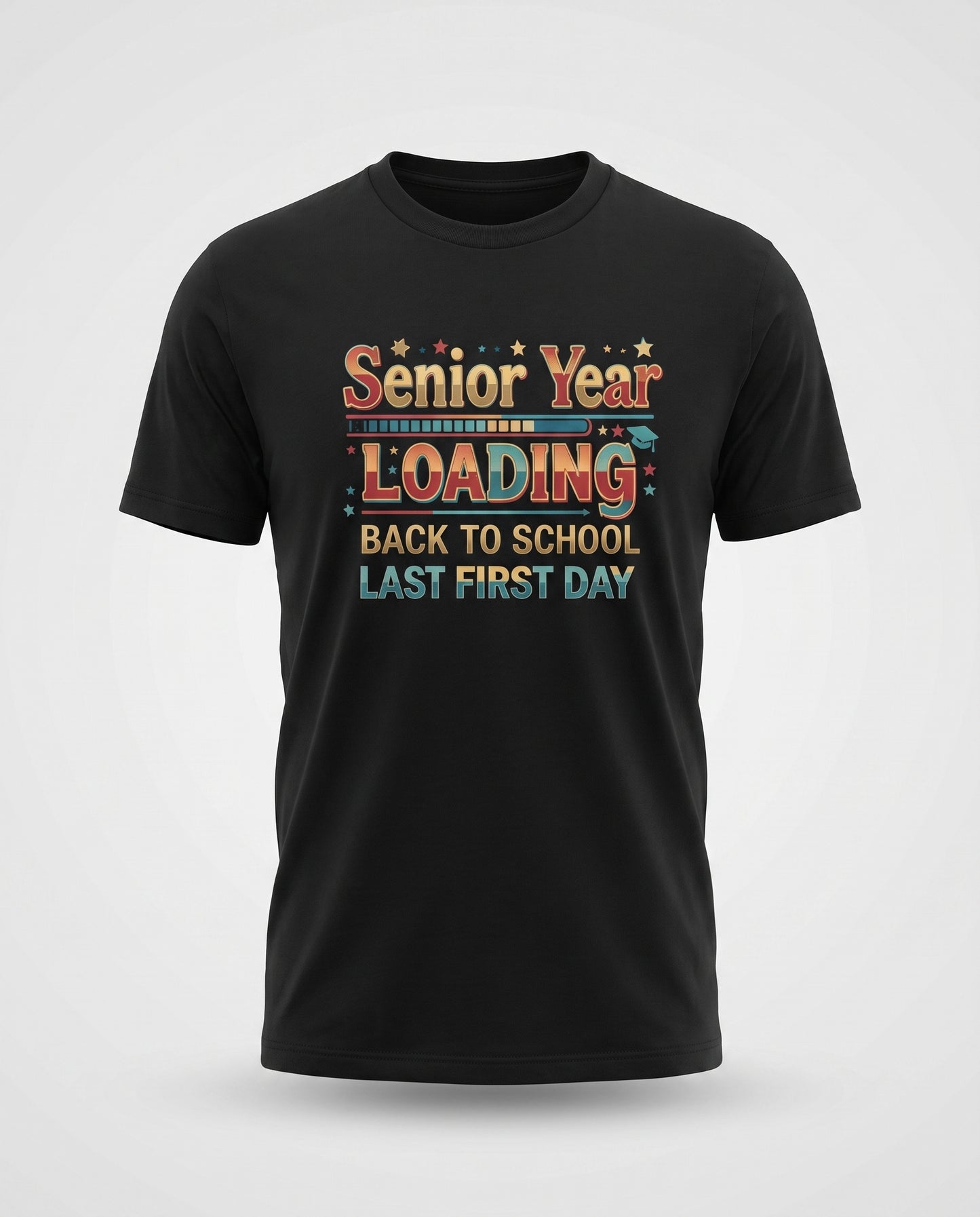 Senior Year Loading: Last First Day Graphic studio photo